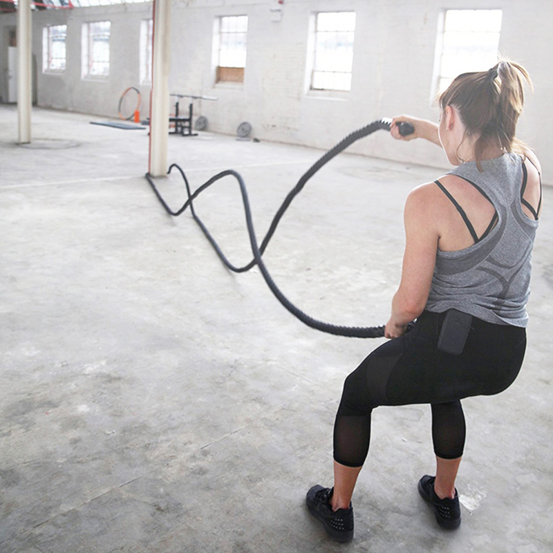 9M/12M/15M Fitness Battle Rope - مراجعة Crossfit No Equipment Workouts وسعره