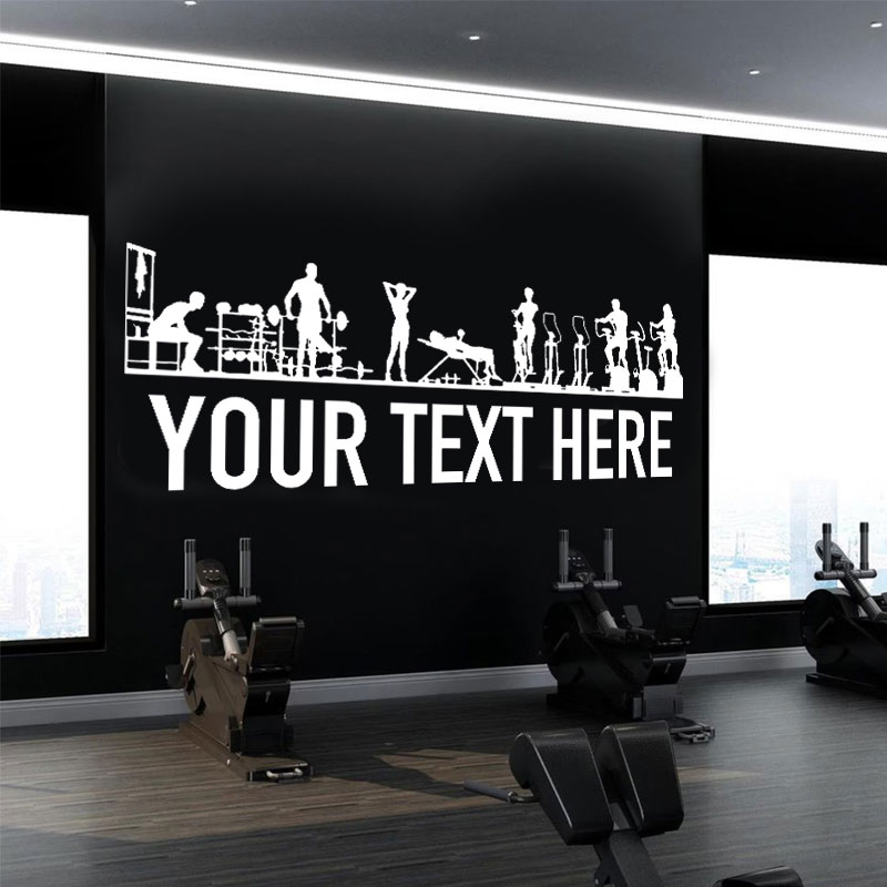 Gym People & Equipment Wall De - مراجعة Crossfit Workout With Equipment وسعره