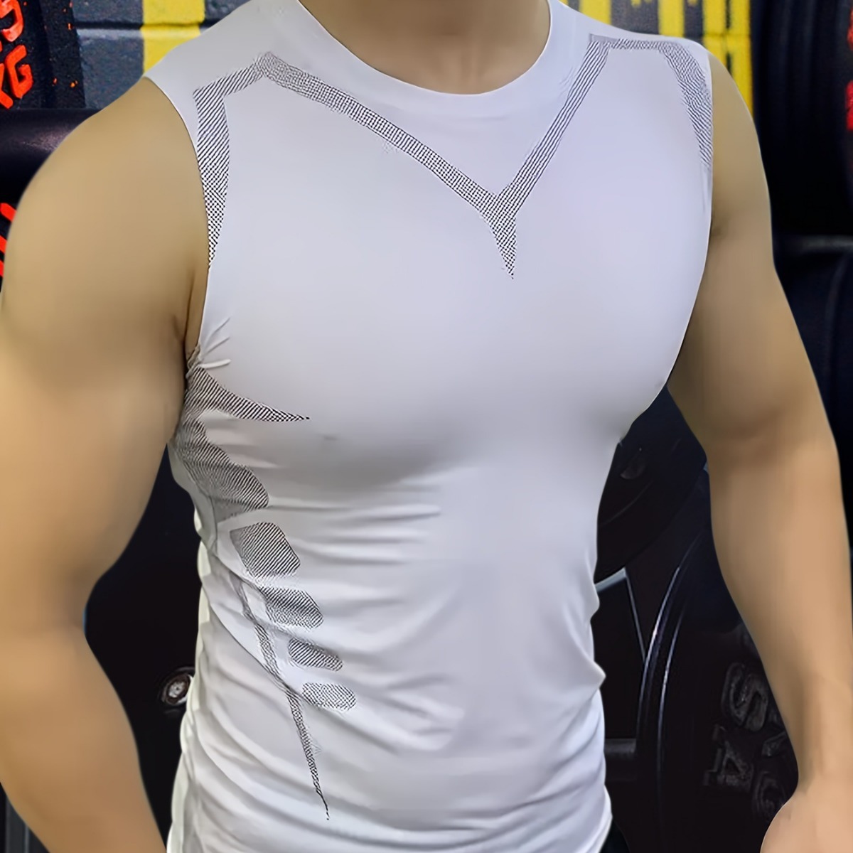 Mans Compression Tank Top Men  - مراجعة Crossfit Vest وسعره