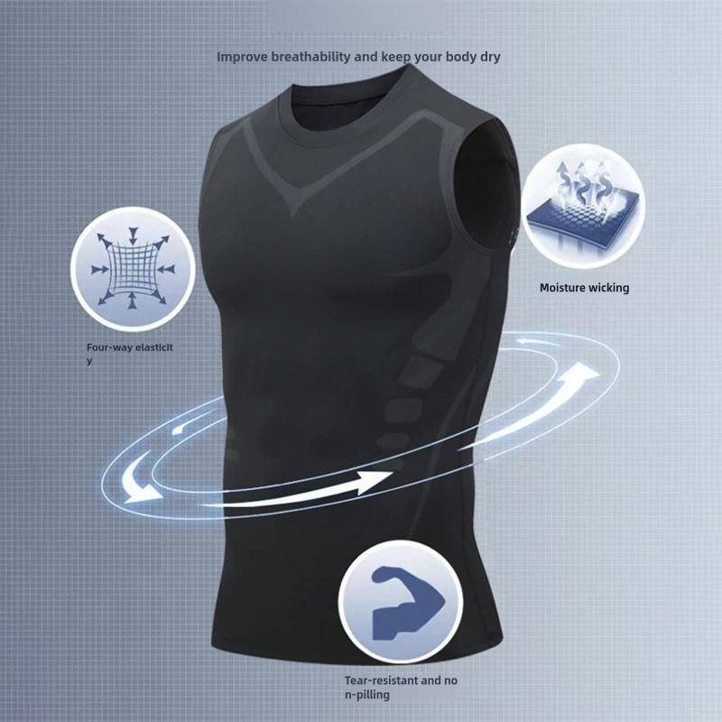 Mans Compression Tank Top Men  - مراجعة Crossfit Vest وسعره