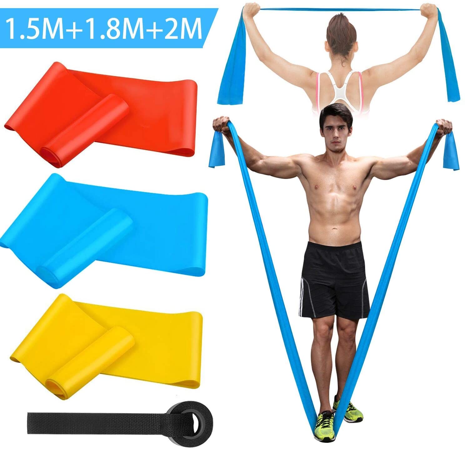 Elastic Fitness Bands 3Pcs Res - مراجعة Crossfit Workout With Equipment وسعره